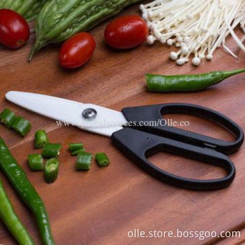 Hot-selling Ceramic Blade Kitchen Scissors, OEM Orders are Welcome